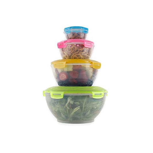 Neoflam Clik Glass Food Storage Set - Rec. Small/Medium - Set of