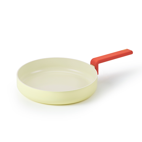 Neoflam 20 cm non-stick frying pan with red handle.