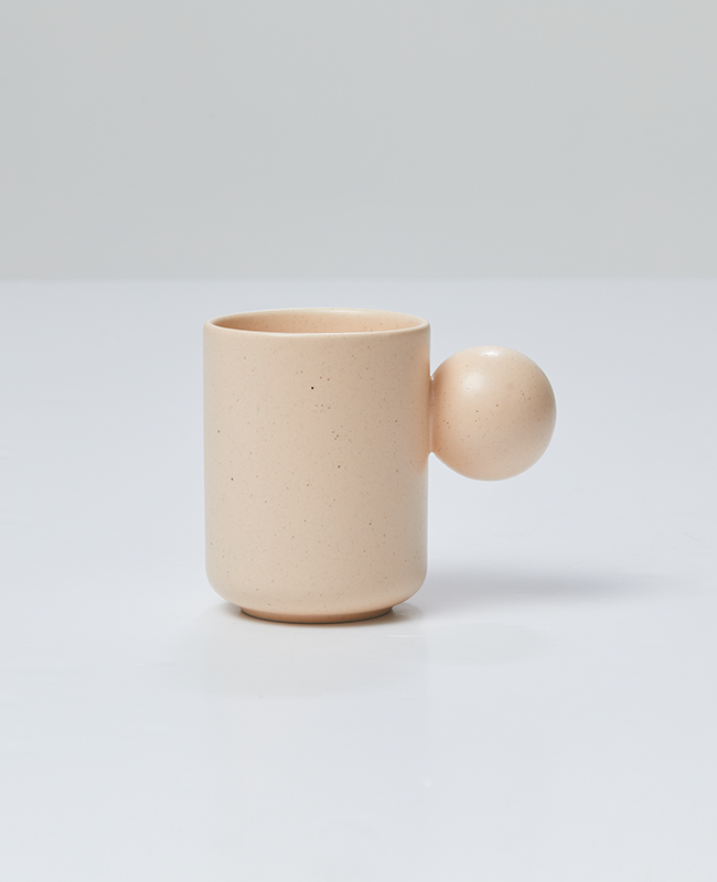 Better Finger Ceramic Ball Mug - Pink