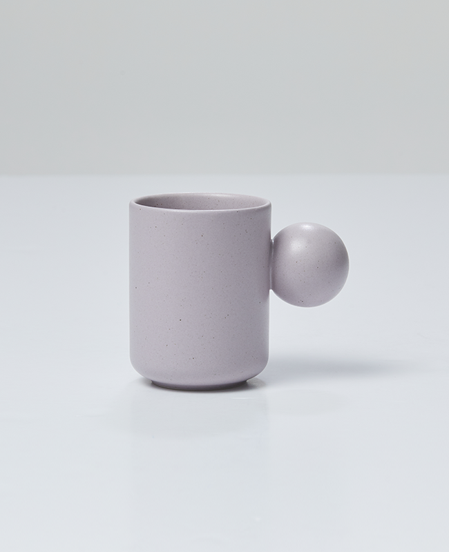 Better Finger Ceramic Ball Mug - Purple