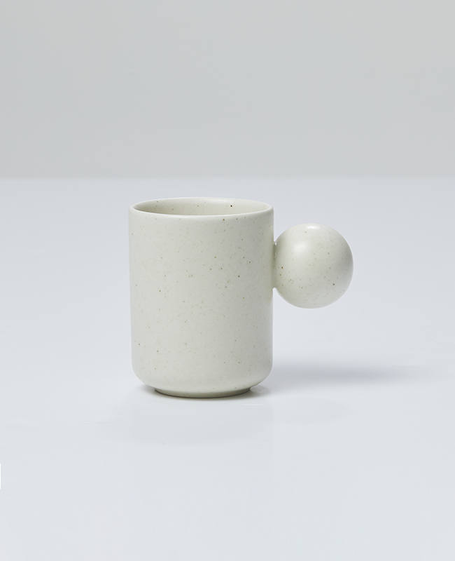 Better Finger Ceramic Ball Mug - White