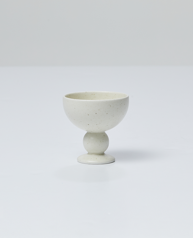 Better Finger Ceramic Goblet Cup - White