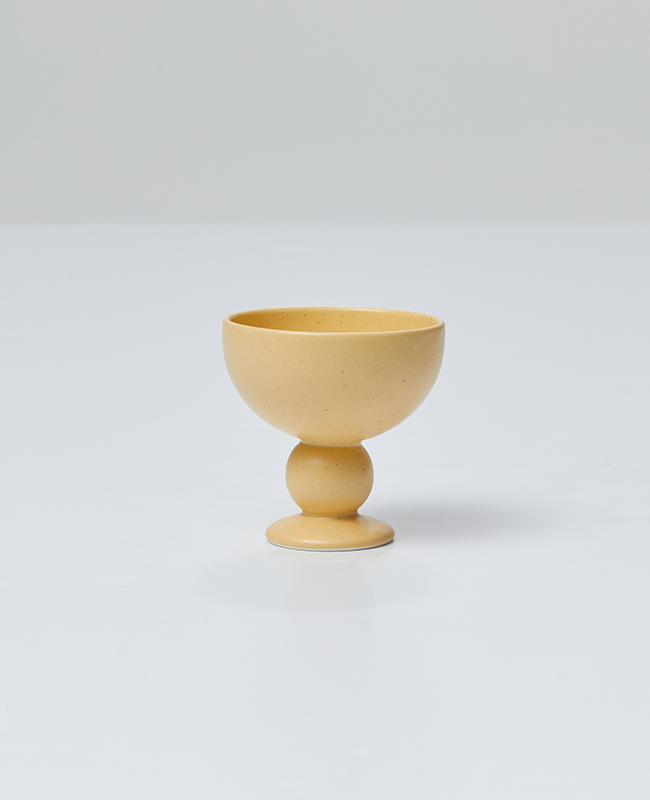 Better Finger Ceramic Goblet Cup - Yellow