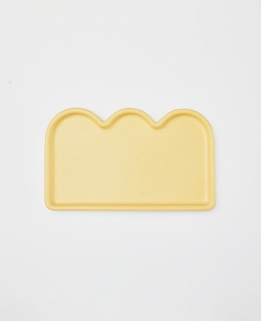 Better Finger Ceramic Meal Tray - Yellow