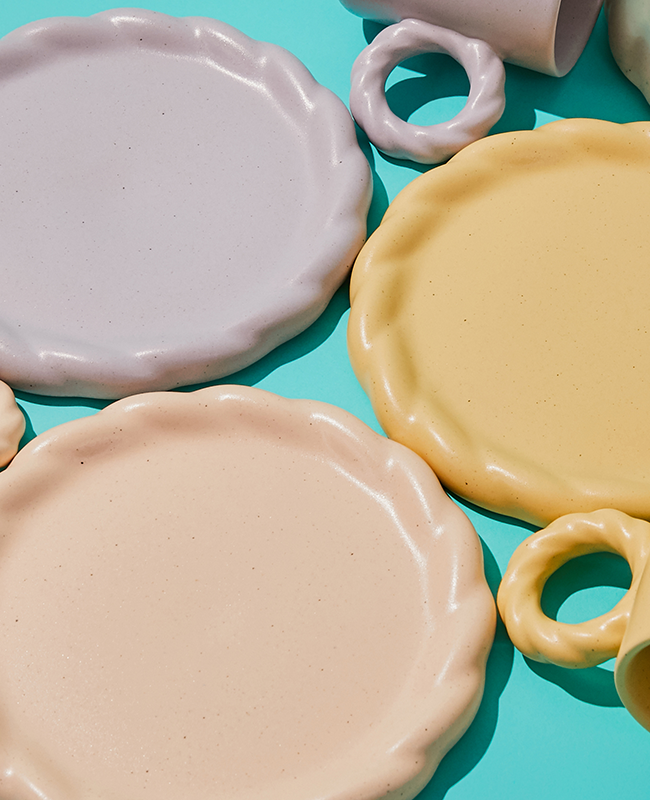 Better Finger Ceramic Plate Small- 4 Colors