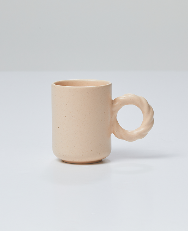 Better Finger Ceramic Twist Mug - Pink