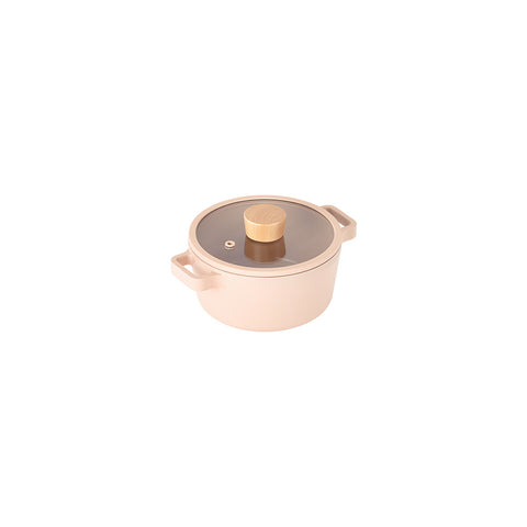 FIKA 1.3qt Mini Stockpot (1.2L) Mini Peach