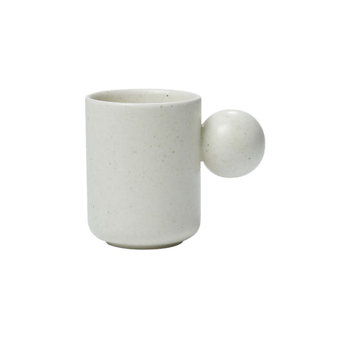 Better Finger Ceramic Ball Mug - White