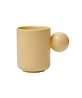 Better Finger Ceramic Ball Mug. - Yellow