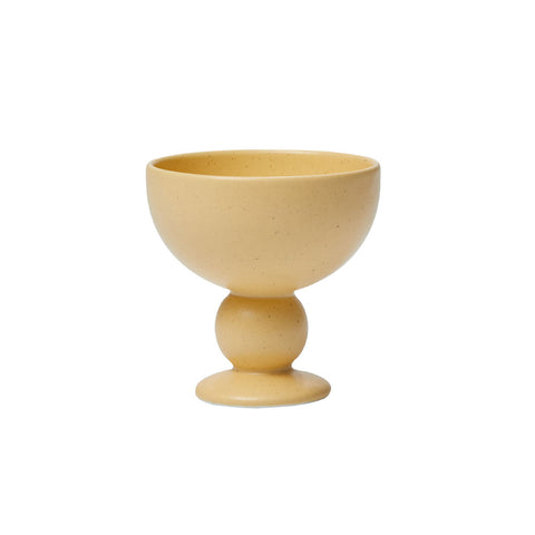 Better Finger Ceramic Goblet Cup - Yellow