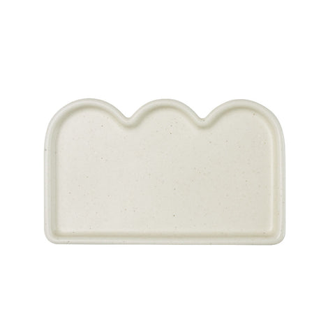 Better Finger Ceramic Meal Tray - White