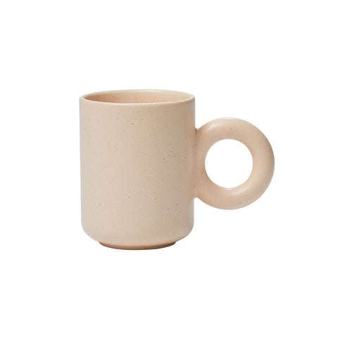 Better Finger Ceramic Ring Mug - Pink