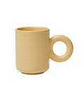 Better Finger Ceramic Ring Mug - Yellow