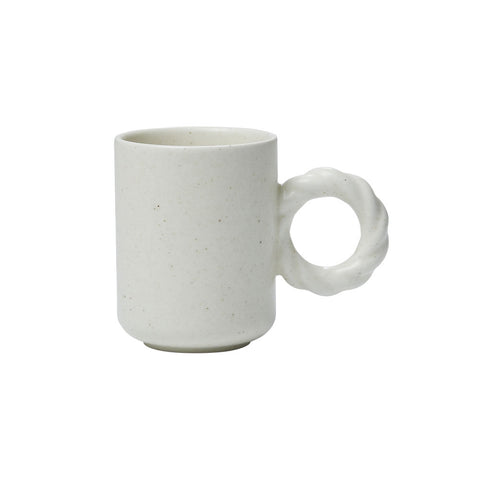 Better Finger Ceramic Twist Mug - White