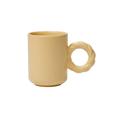 Better Finger Ceramic Twist Mug - Yellow