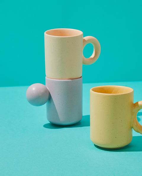 Better Finger Ceramic Ball Mug - 3 Colors