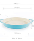Retro 10" Round Grill Pan in Mint