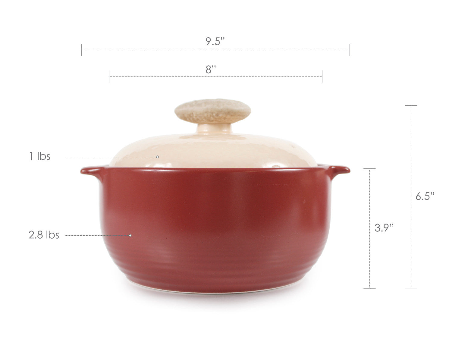 Kiesel in Plum - 2QT - Ceramic Cookware