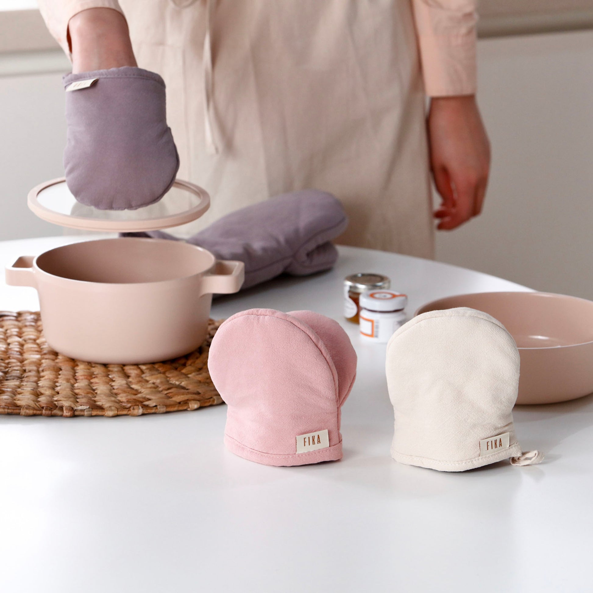 FIKA Cotton 100% Oven Mitts - Neoflam