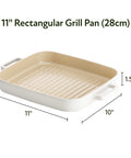 FIKA 11" Rectangular Grill Pan (28cm)